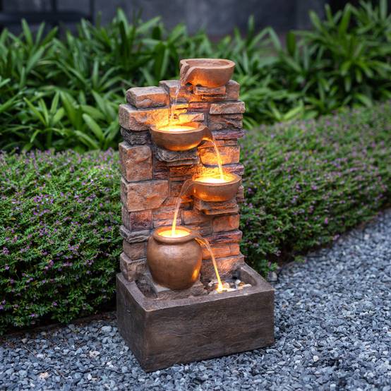 Teamson Home - Fontaine LED en polyrésine, marron Teamson Home - Image 7