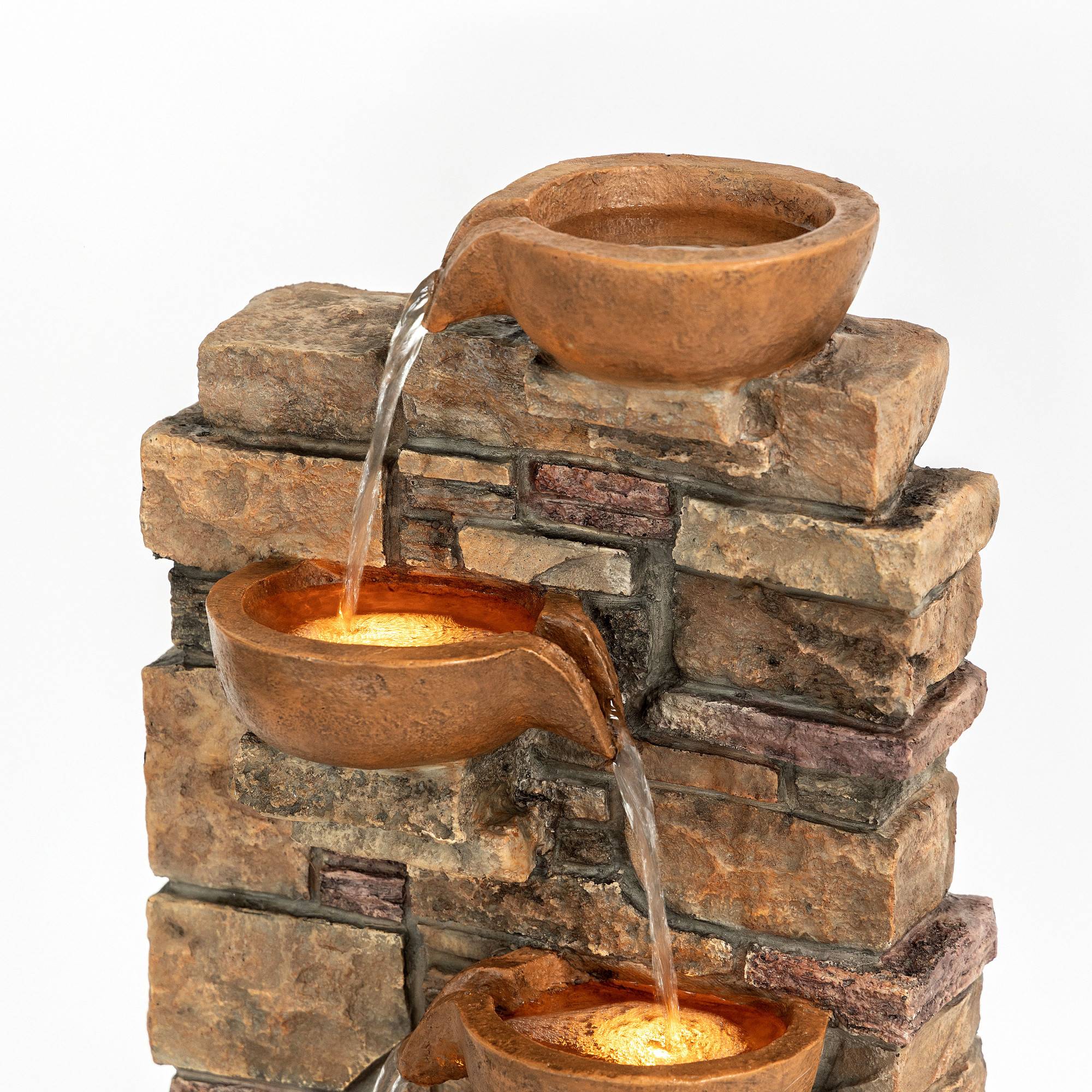 Teamson Home - Fontaine LED en polyrésine, marron Teamson Home - Image 3