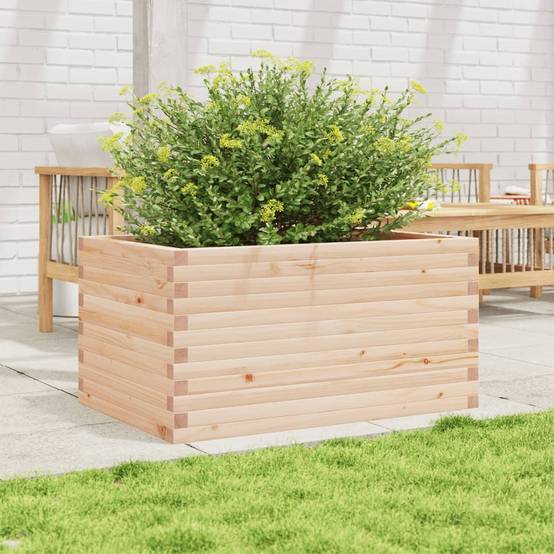 Maison Chic - Jardinière | Pot de fleurs | Cache-pot | Bac à fleurs 90x60x46 cm bois de pin massif - Image 3