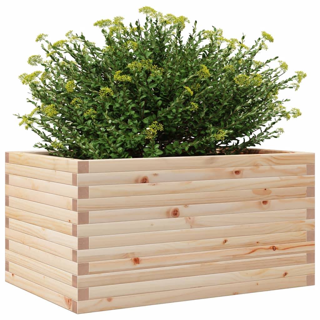 Maison Chic - Jardinière | Pot de fleurs | Cache-pot | Bac à fleurs 90x60x46 cm bois de pin massif - Image 4