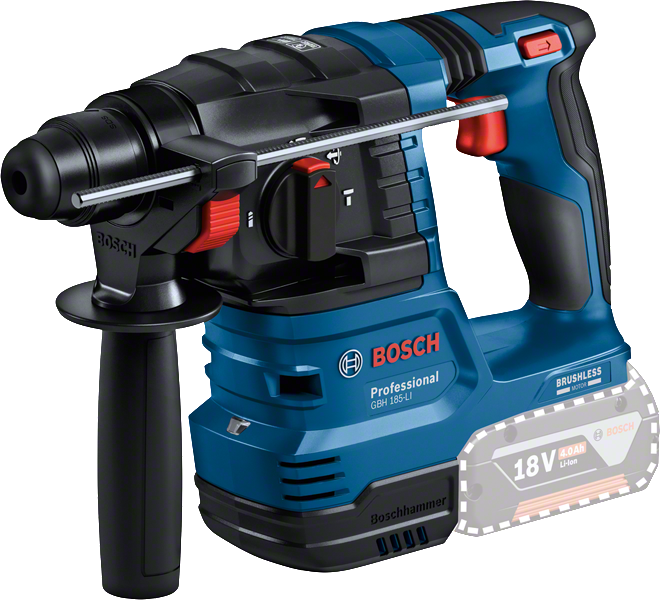 Bosch Professional - Combo kit 3 machines 18V (GSR 18V-55 + GBH 18V-22 + GWS 18V-7) + 2 batteries 4 Ah + chargeur + sac à outils - BOSCH - 0615A50035 - Image 4