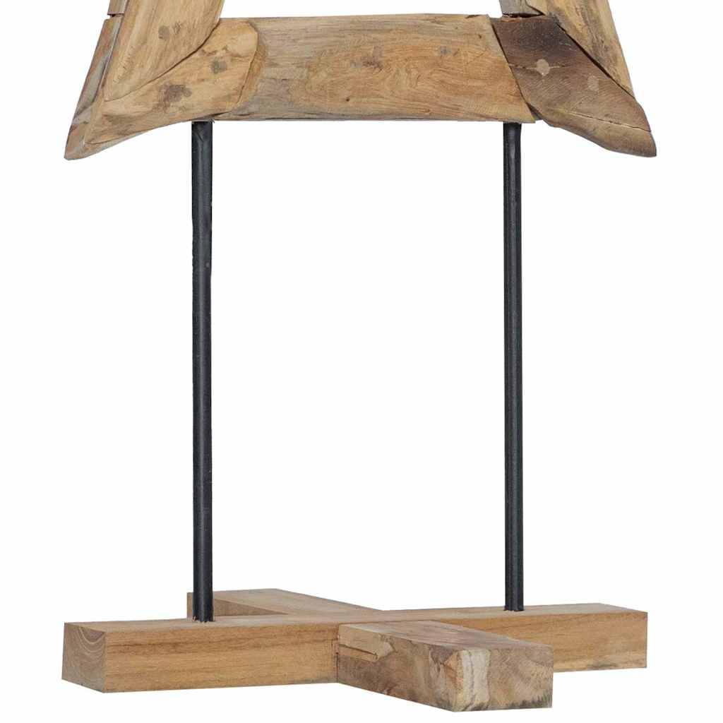 Maison Chic - Sapin de Noël | Arbre de Noël avec support Marron 120 cm Bois de teck solide Maison Chic - Image 9