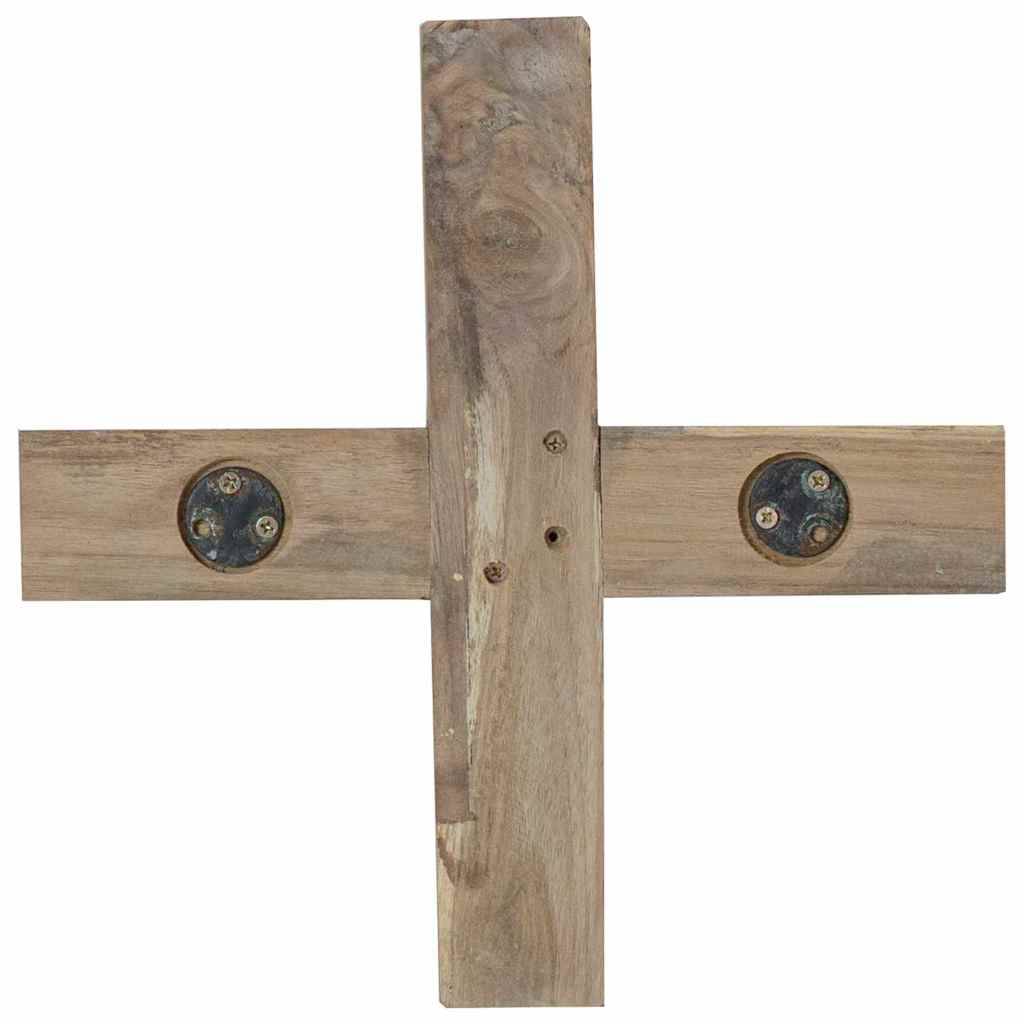 Maison Chic - Sapin de Noël | Arbre de Noël avec support Marron 120 cm Bois de teck solide Maison Chic - Image 8