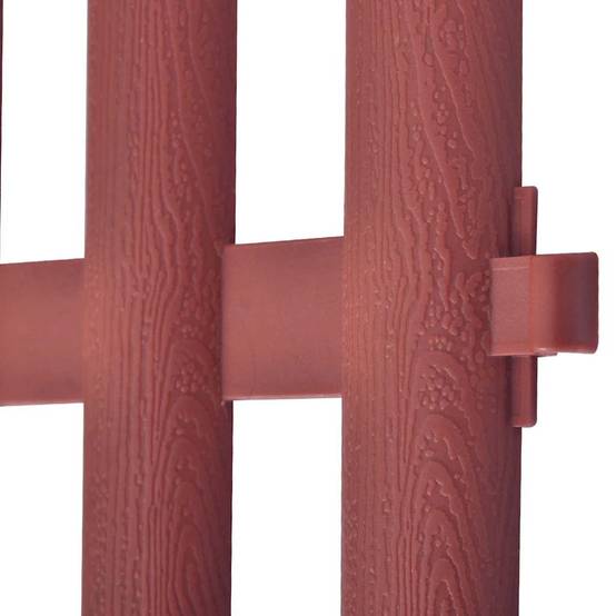 Clôture décorative polypropylène pour jardin délimitation de massifs floraux 10m marron - ComfortXL Outdoor Living - Image 4