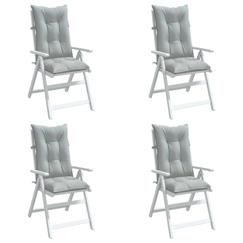 PANGIVO - Coussins de chaise à dossier haut polyester gris clair 120 x 50 x 7 cm - PANGIVO - Image 1