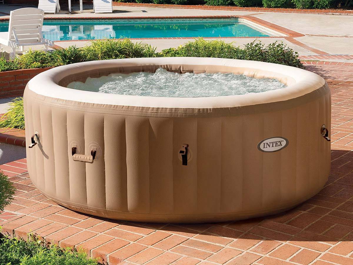 Spa gonflable PureSpa Sahara rond Bulles 4 places + Couverture thermique - Intex - Image 2