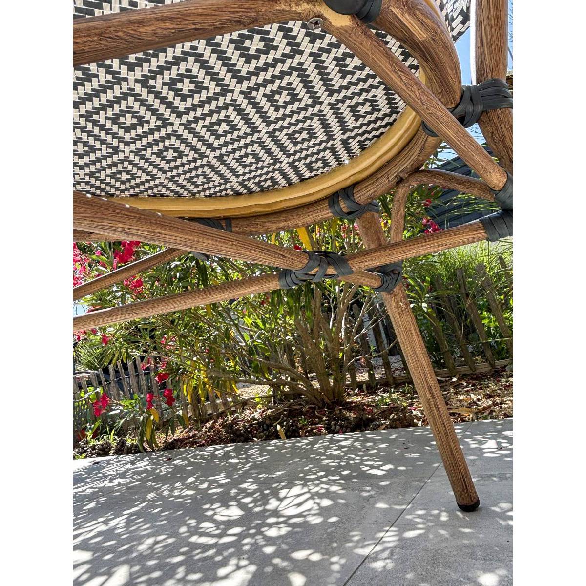 Paris Prix - Lot de 2 Chaises de Jardin Empilable "Bistro" 87cm Bleu - Image 7