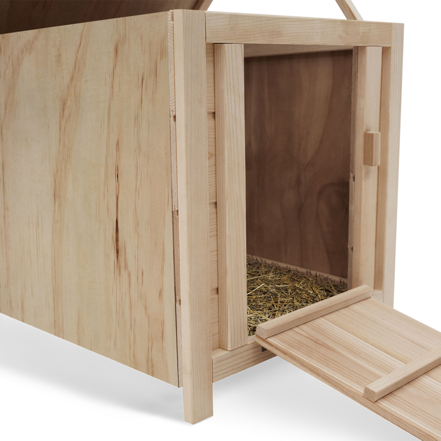IDMARKET - Lot de 3 clapiers en bois pondoirs pour poules nichoirs avec fond - Image 6