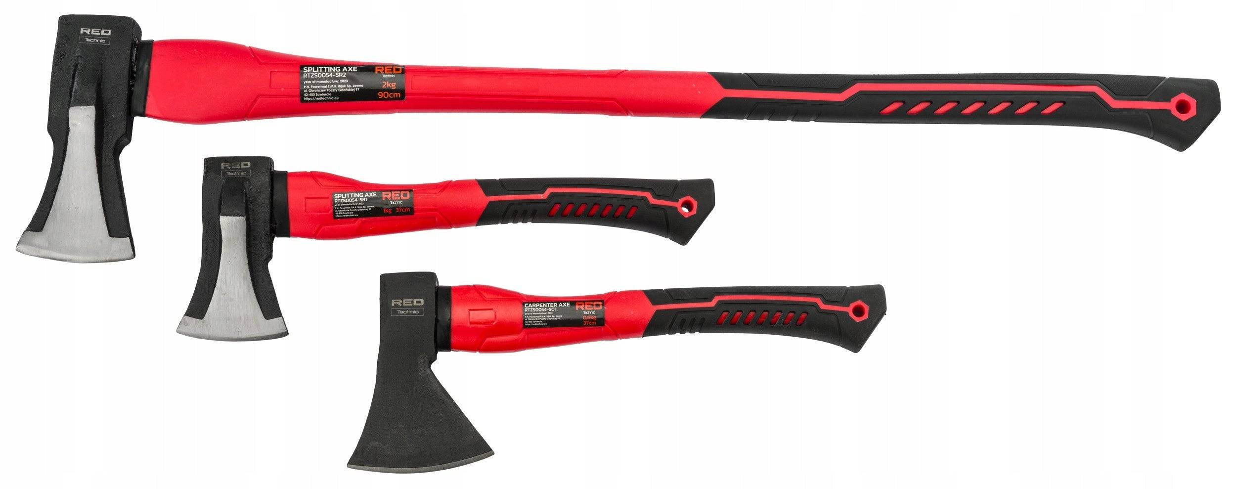 Importdistrib - Lot de 3 haches hachette 600 g  37 cm - 1000 g  37 cm - 2000 g 90 cm IMPORTDISTRIB - Image 2