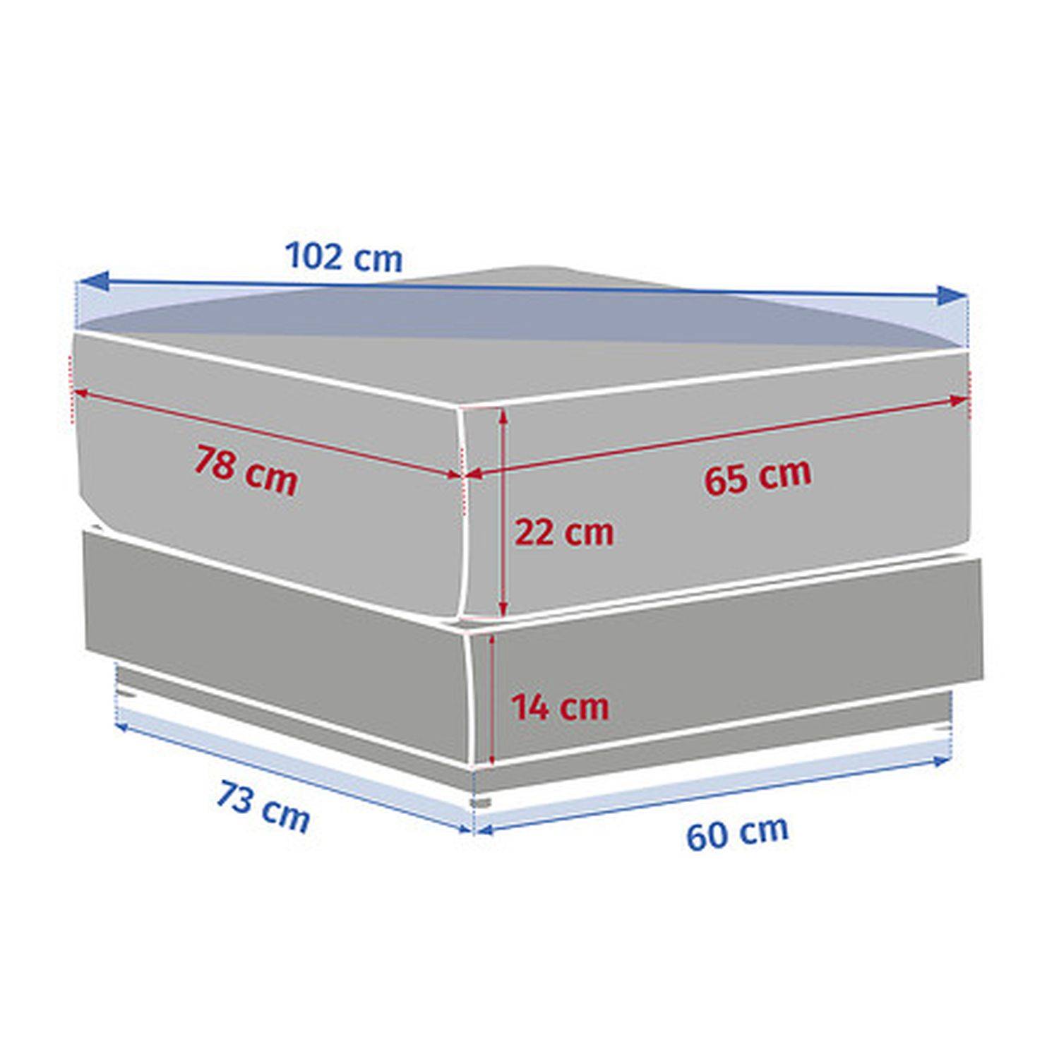 Hesperide - Pouf de jardin "Évasion" avoine aluminium et oléfine - Hespéride - Image 3