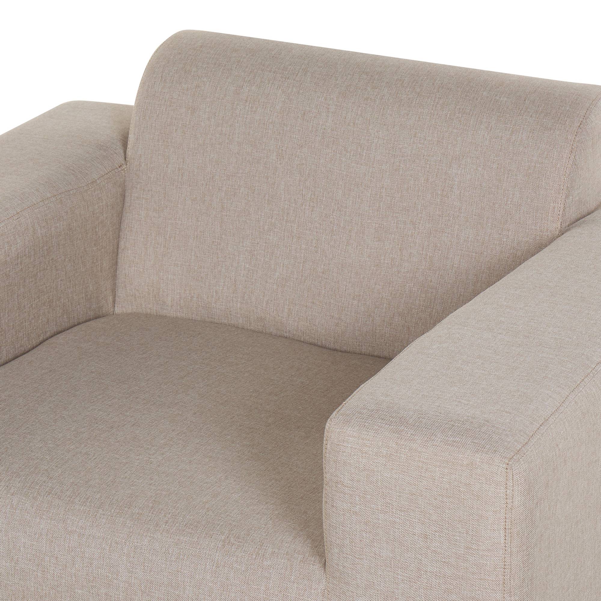 Beliani - Fauteuil Tissu Beige ROVIGO - Beliani - Image 7