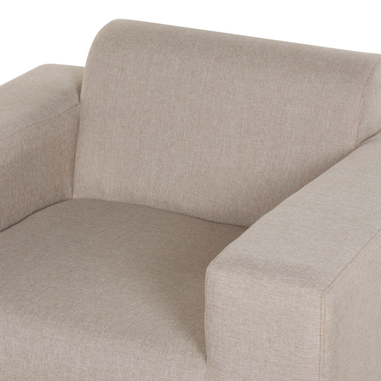Beliani - Fauteuil Tissu Beige ROVIGO Beliani - Image 5