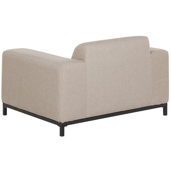 Beliani - Fauteuil Tissu Beige ROVIGO Beliani - Image 4