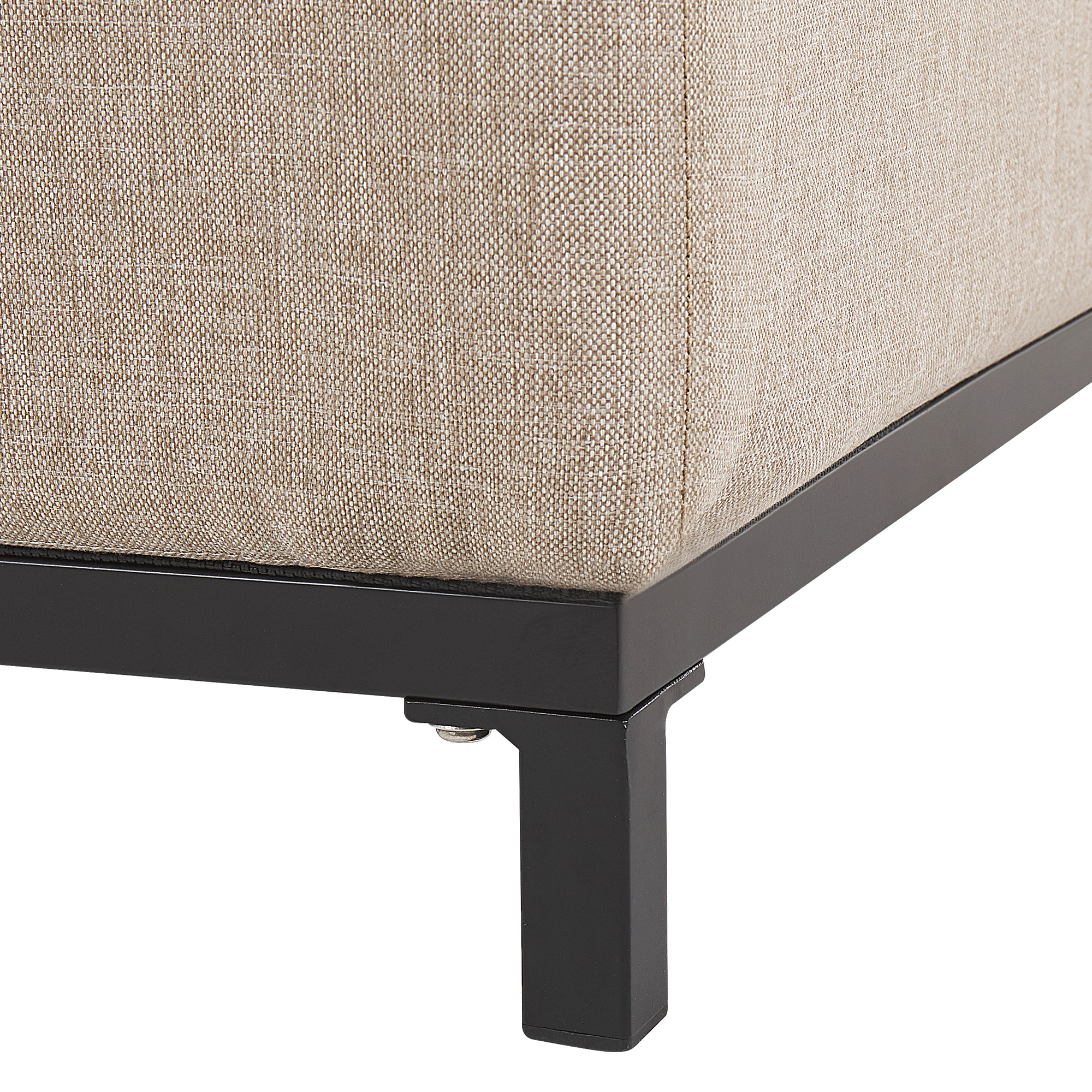 Beliani - Fauteuil Tissu Beige ROVIGO Beliani - Image 6