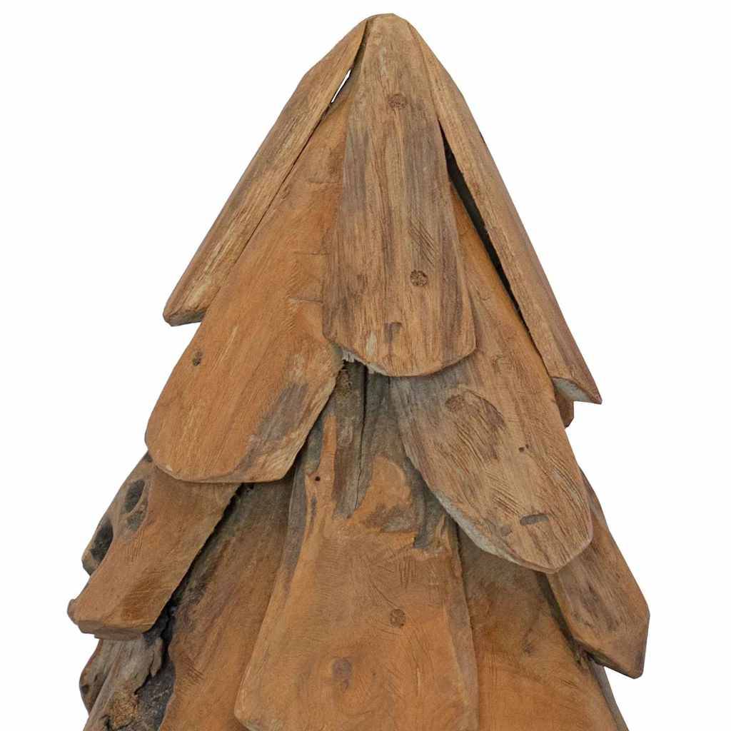 Maison Chic - Sapin de Noël | Arbre de Noël avec support Marron 60 cm Bois de teck solide Maison Chic - Image 7