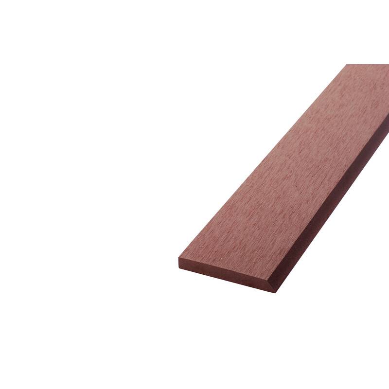 Bardage ajouré bois composite - Coloris - Brun rouge, Epaisseur - 1cm, Largeur - 7.5 cm, Longueur - 270 cm - Image 1