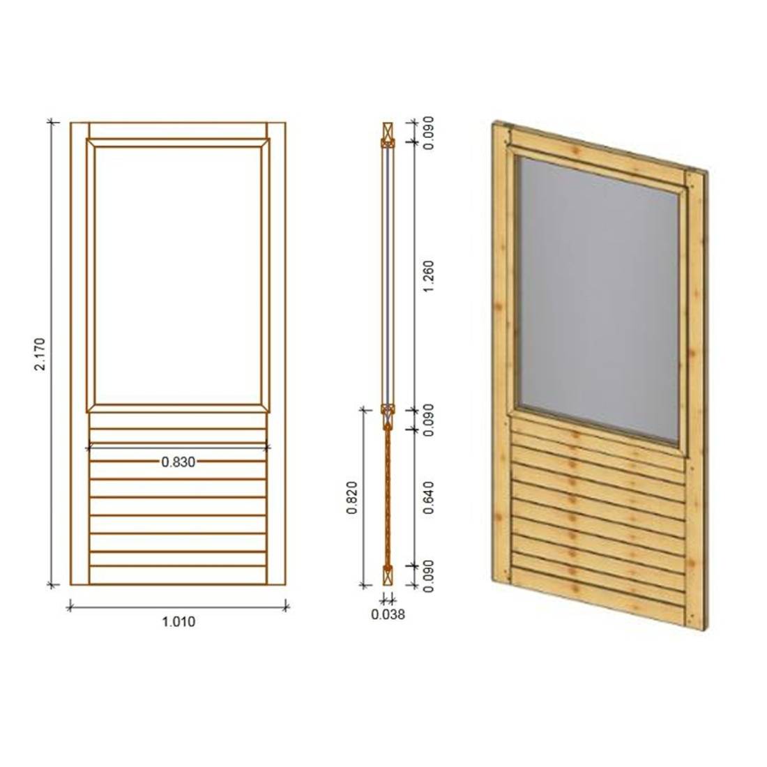 Altanka - Pergola de jardin 4.04x4.04m avec panneaux - traité - ALT127 - ALTANKA - Image 7