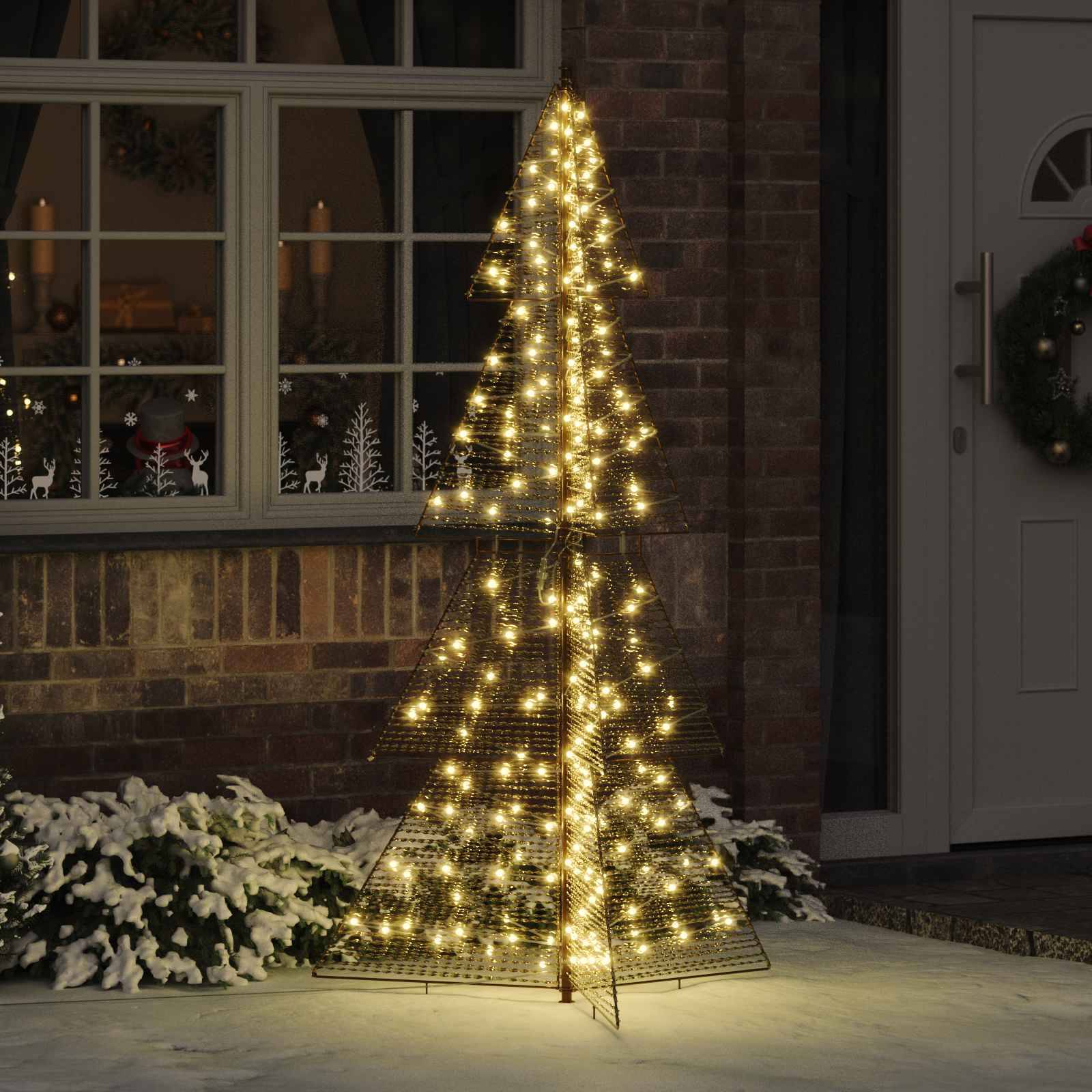Vidaxl - Sapin de Noël avec 240 LED Blanc chaud 180 cm PET vidaXL 42019219 - Image 1