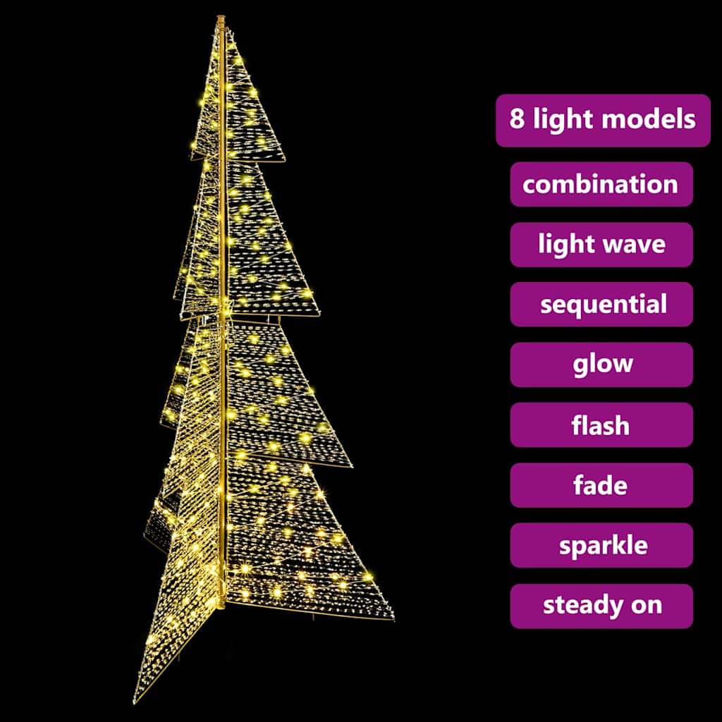 Vidaxl - Sapin de Noël avec 240 LED Blanc chaud 180 cm PET vidaXL 42019219 - Image 10