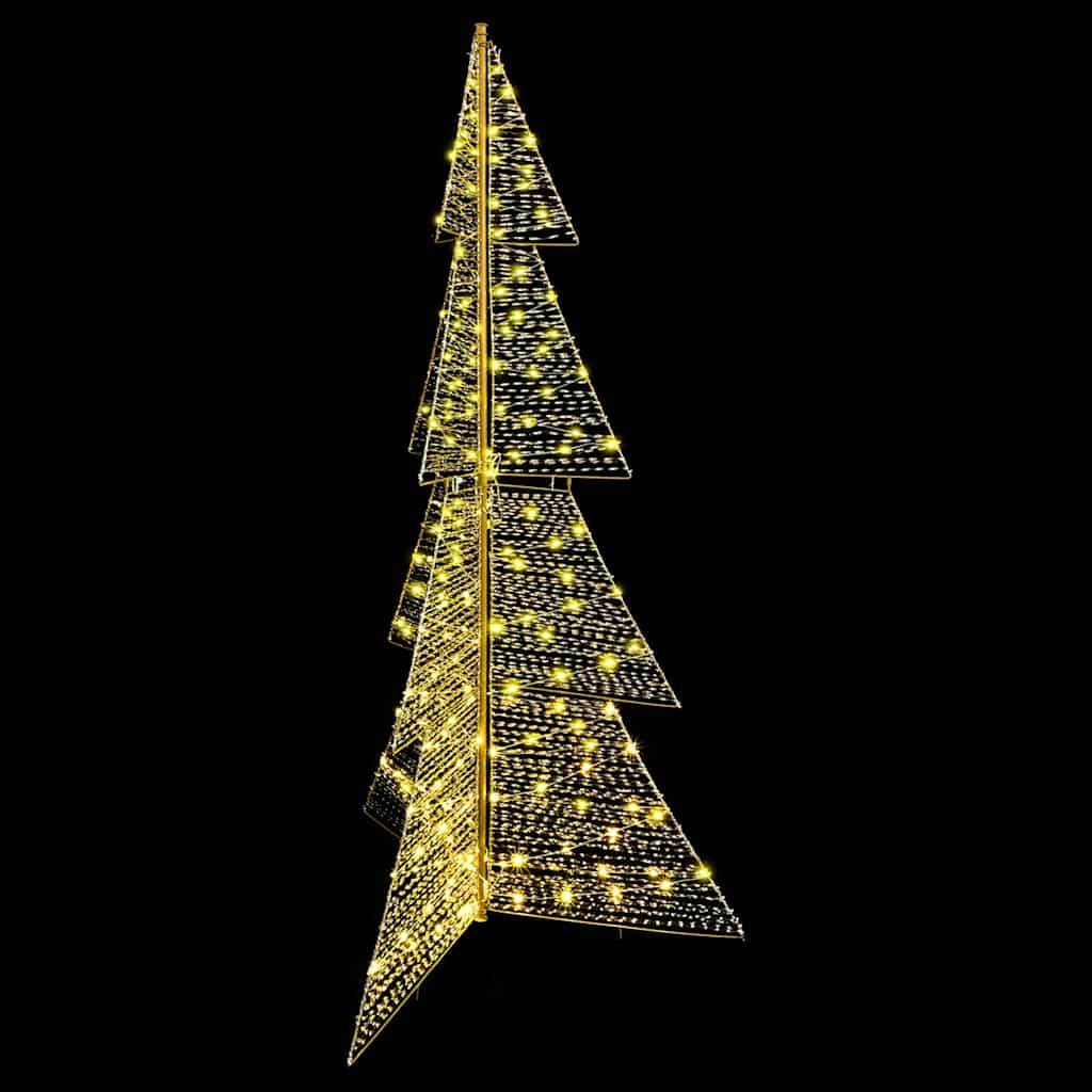 Vidaxl - Sapin de Noël avec 240 LED Blanc chaud 180 cm PET vidaXL 42019219 - Image 6