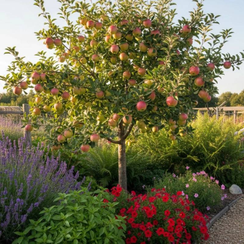 Pommier Api Rose - Bon rendement - Pot de 15L - 1/2 tige - 150/175 cm - De 3,00 m à 5,00 m - Image 4