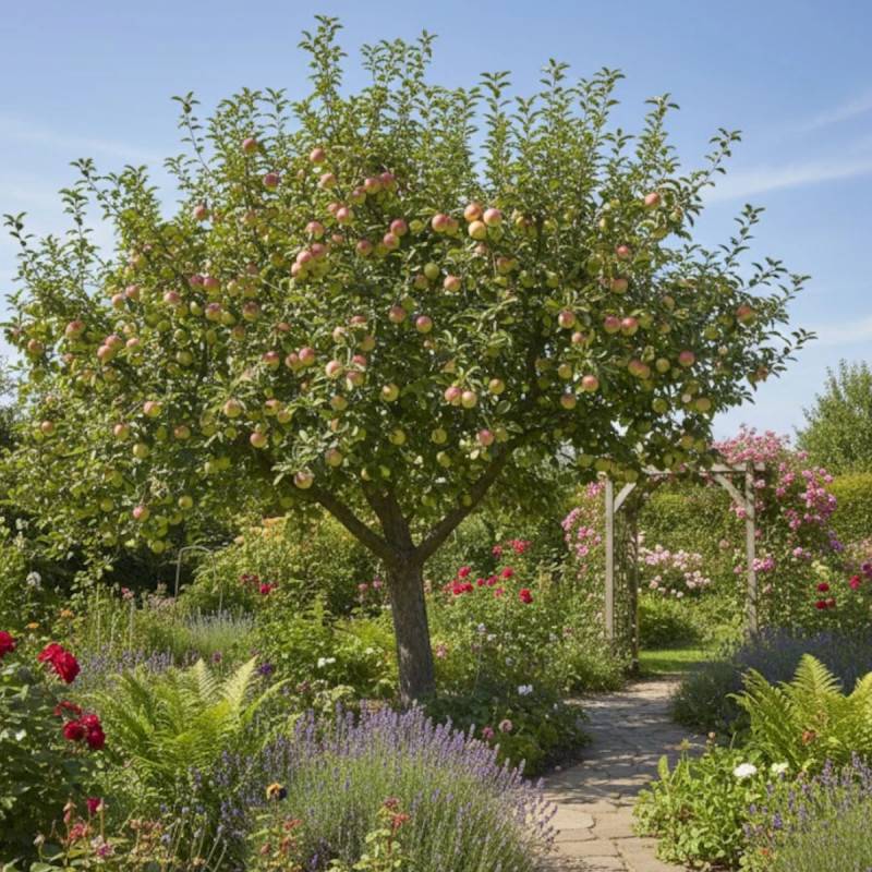 Pommier Api Rose - Bon rendement - Pot de 15L - 1/2 tige - 150/175 cm - De 3,00 m à 5,00 m - Image 5
