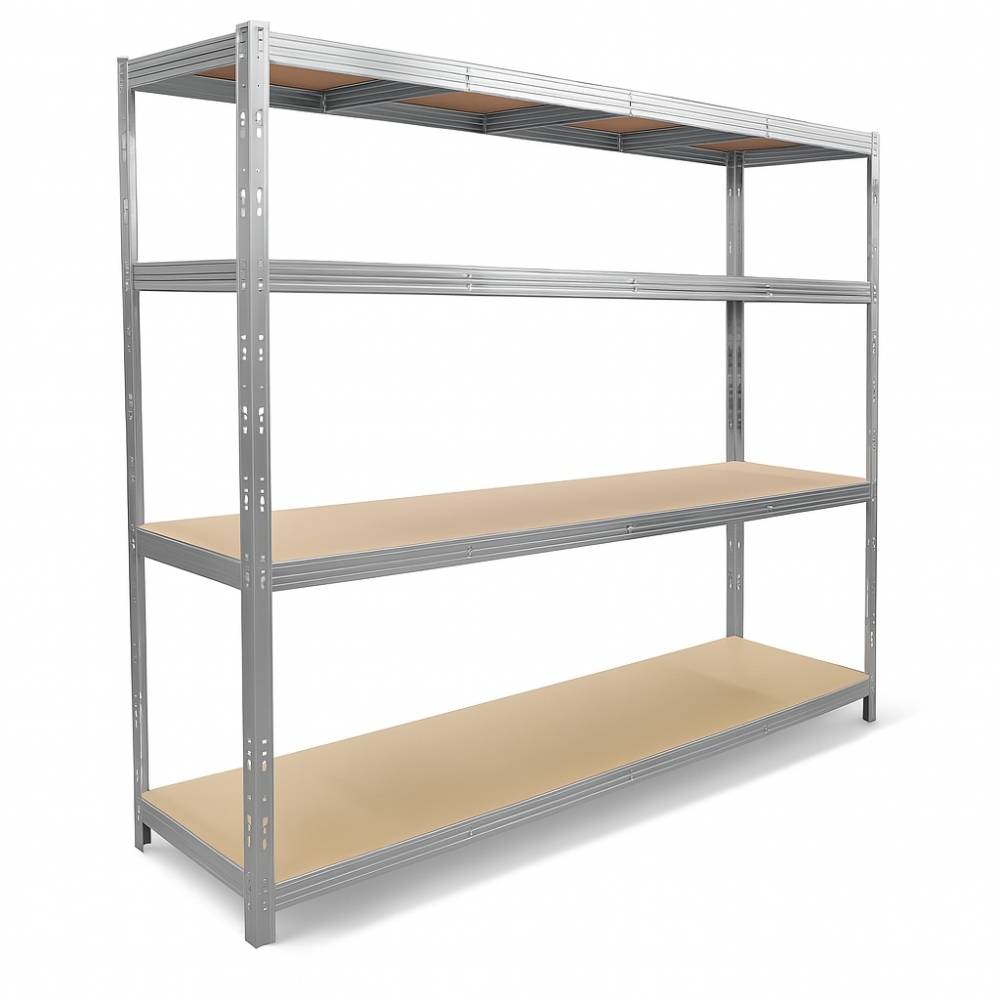 Rack étagère de rangement pour entrepôt, garage et atelier - Capacité 1400 kg - 2 M x 2,37 M - Image 1