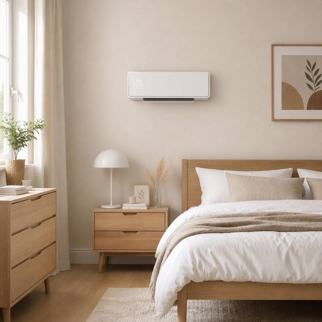 Radiateur mural électrique basse consommation 2000 W avec 3 modes, affichage LED, thermostat, minuterie et panneau en verre - Image 10