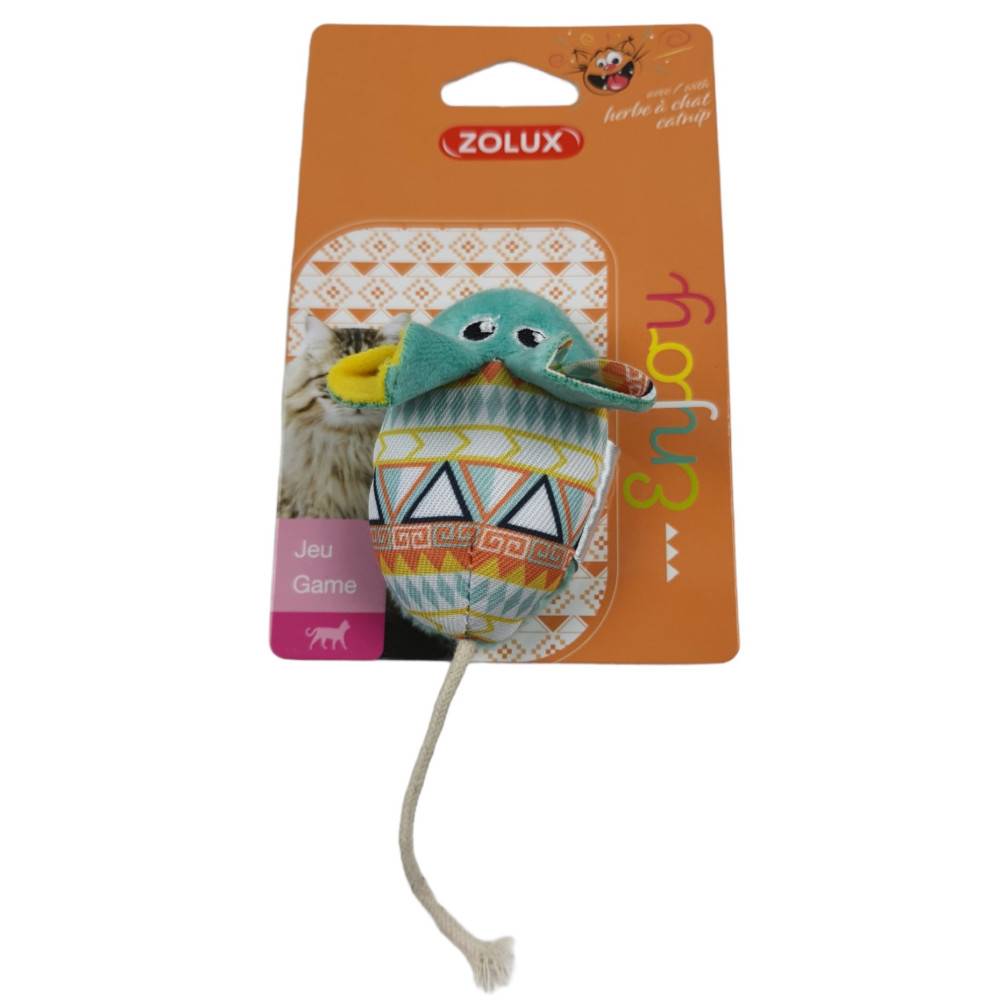 Zolux - Souris vert Kali   14 x 5 x 3 cm avec catnip Jouet chat - Image 5