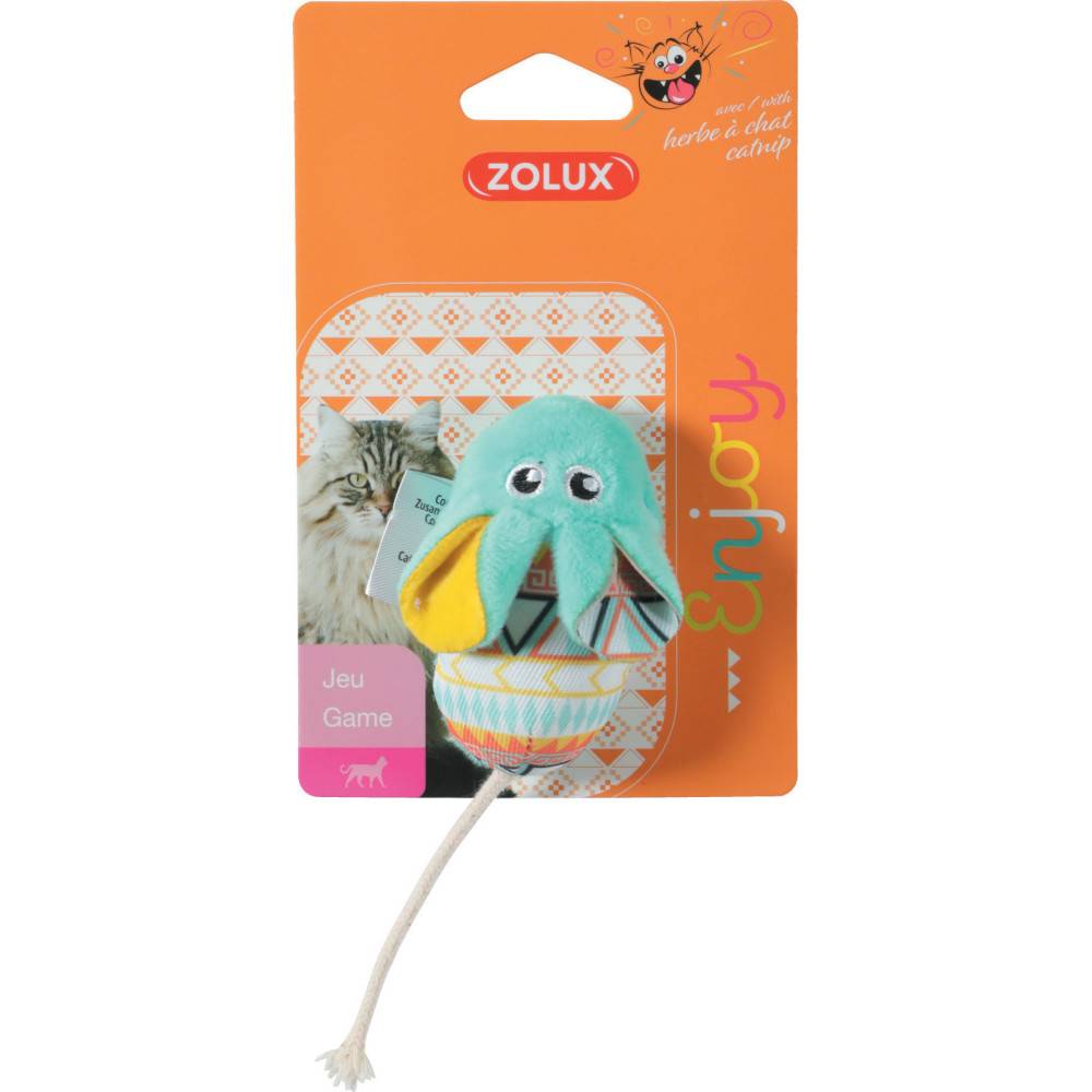 Zolux - Souris vert Kali   14 x 5 x 3 cm avec catnip Jouet chat - Image 6