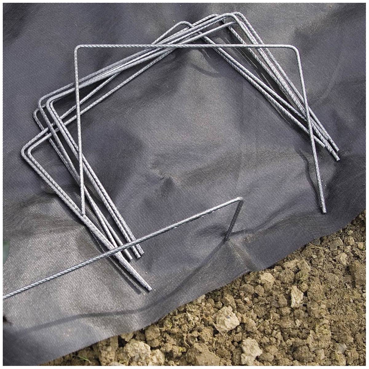 Multitanks - Lot de 10 Agrafes métalliques 20cm x 20cm pour films paillage - Image 2