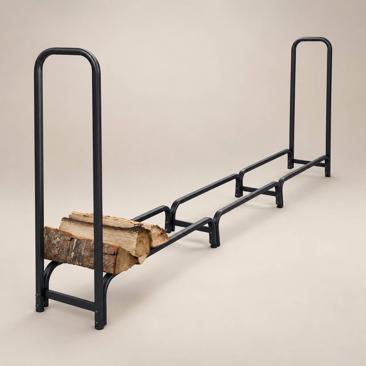 Support de Bûches en Acier avec Housse de Protection pour Jardin - Image 6