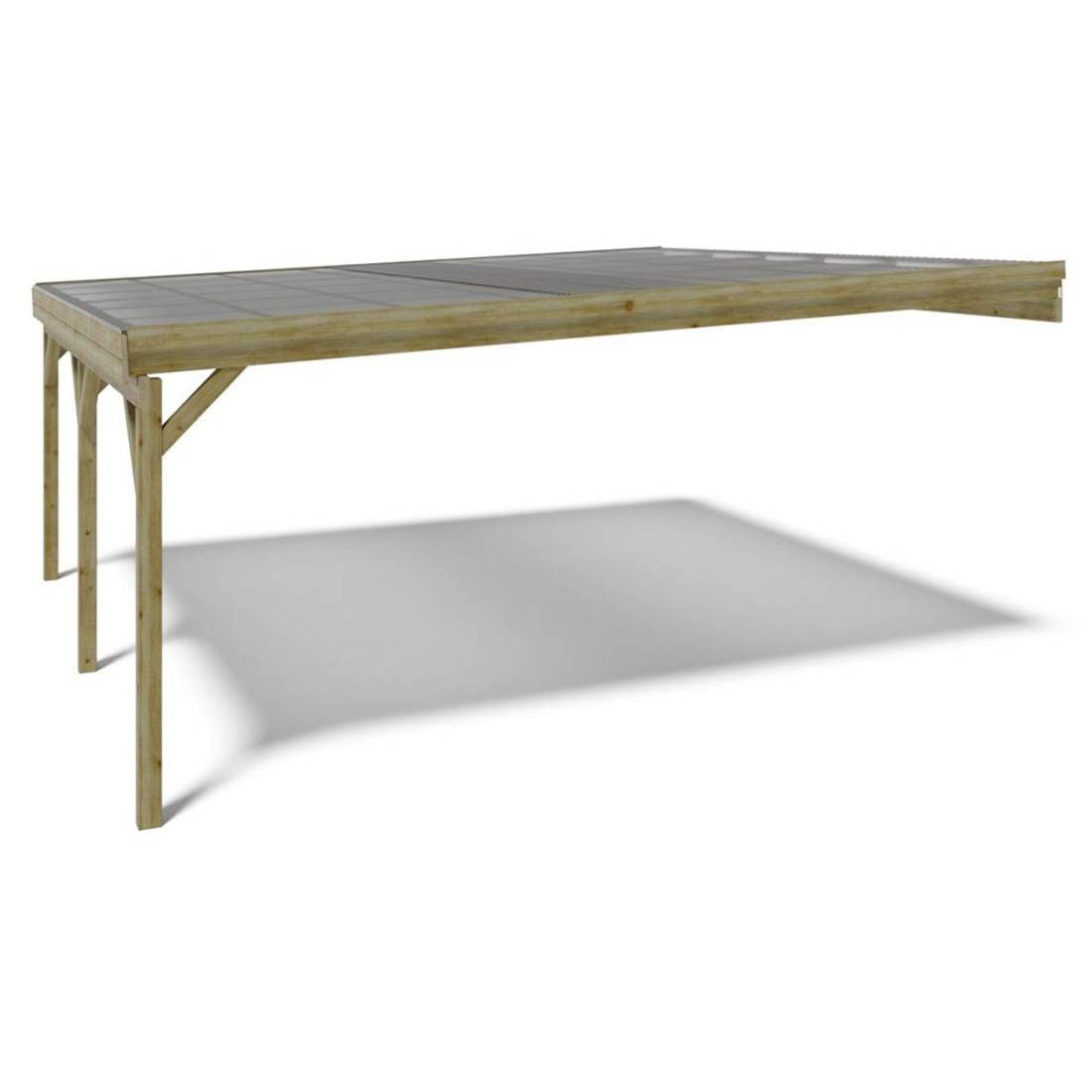Altanka - Carport, abri de voiture  5.8x5.06 m - 29 m2 - couverture PVC  - CAR23PVCTR - ALTANKA - Image 5