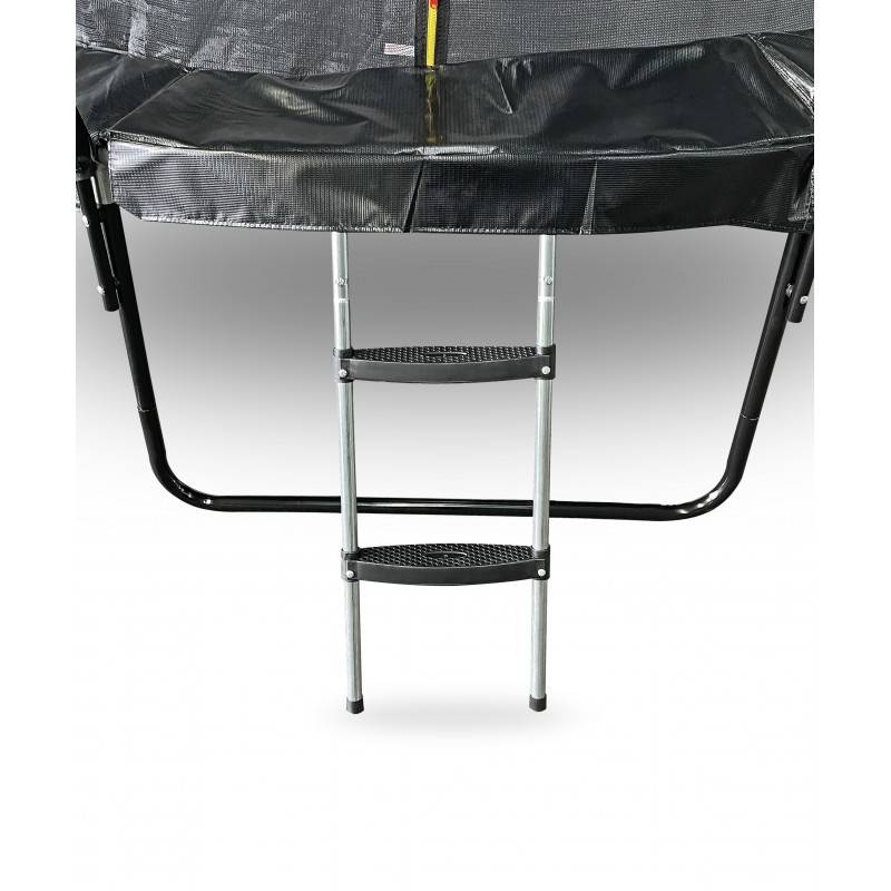 Trampoline 8Ft ø244cm noire avec Echelle, Protection et Filet de sécurité JUMP4FUN - Image 6