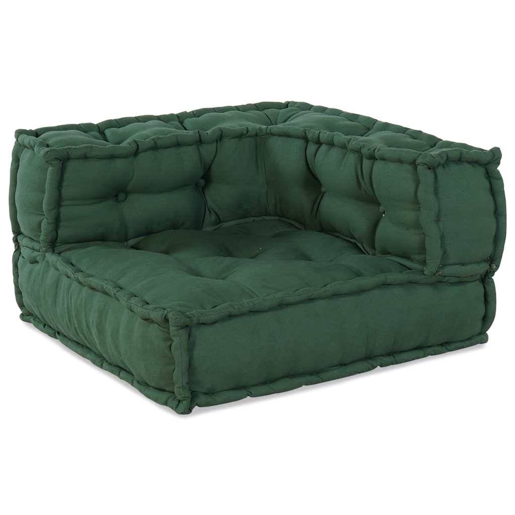 Canapé modulaire coton vert 70 x 70 x 54 cm - PANGIVO - Image 8