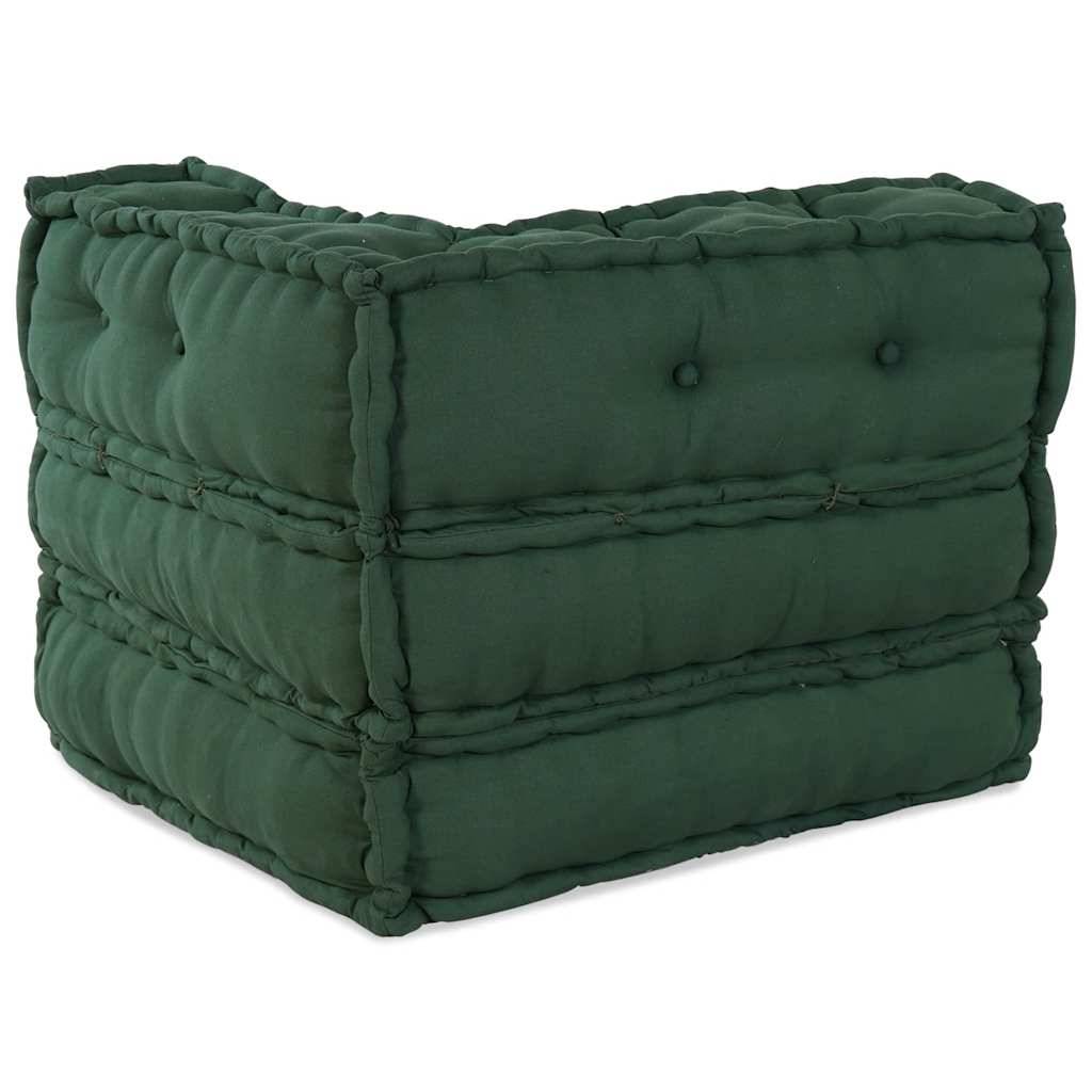Canapé modulaire coton vert 70 x 70 x 54 cm - PANGIVO - Image 9