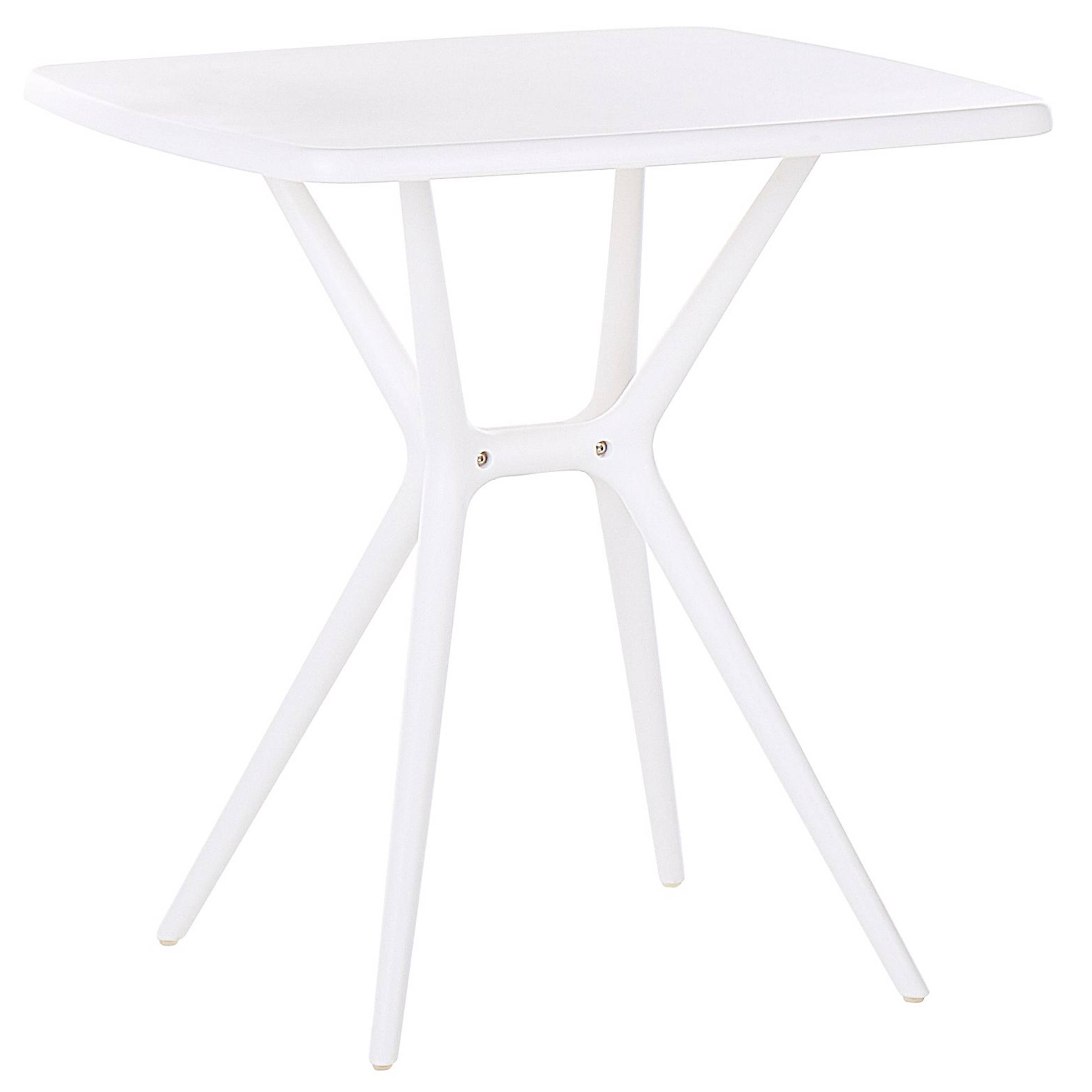 Beliani - Ensemble bistrot Bleu et Blanc en Plastique 2 chaises 1 table Moderne Résistant à l'Eau Meubles de Jardin et de Balcon - Image 4