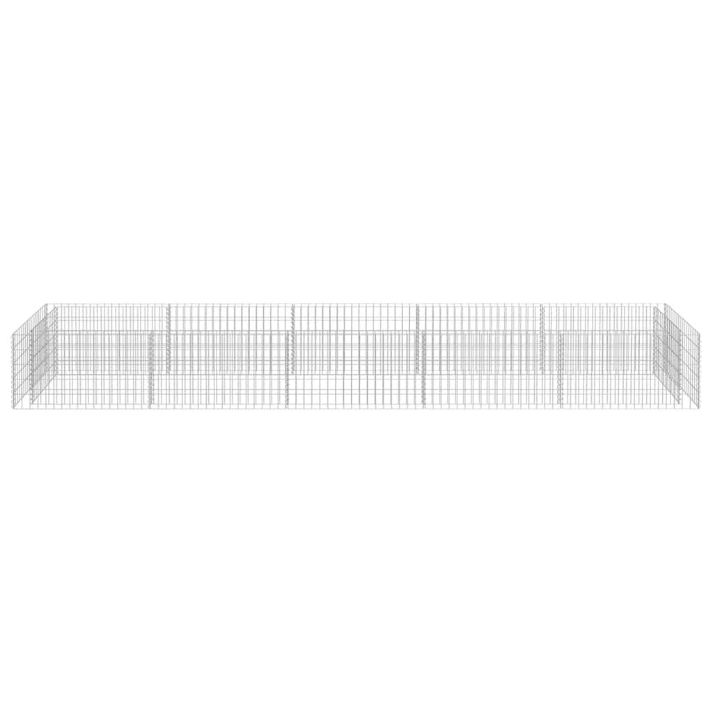 Vidaxl - Lit surélevé à gabion Acier galvanisé 450x90x50 cm vidaXL 143553 - Image 6