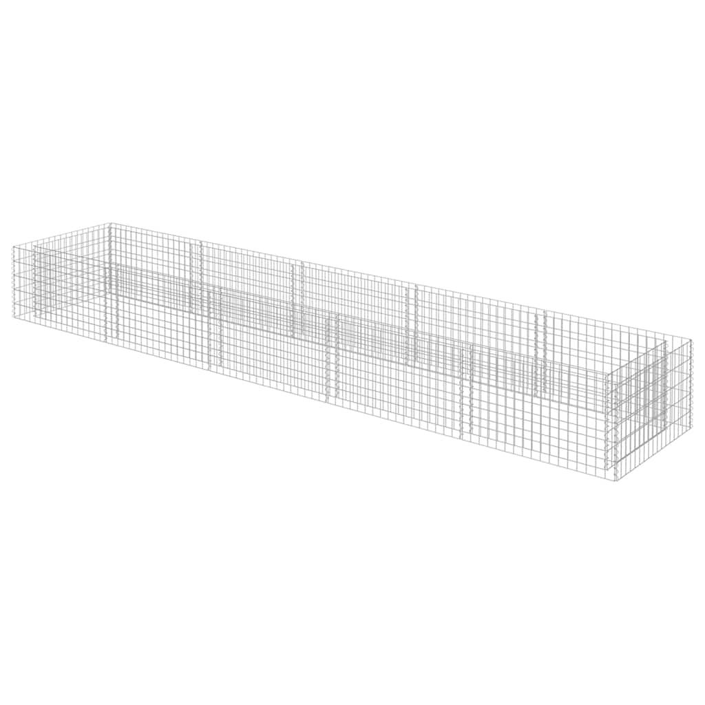 Vidaxl - Lit surélevé à gabion Acier galvanisé 450x90x50 cm vidaXL 143553 - Image 2