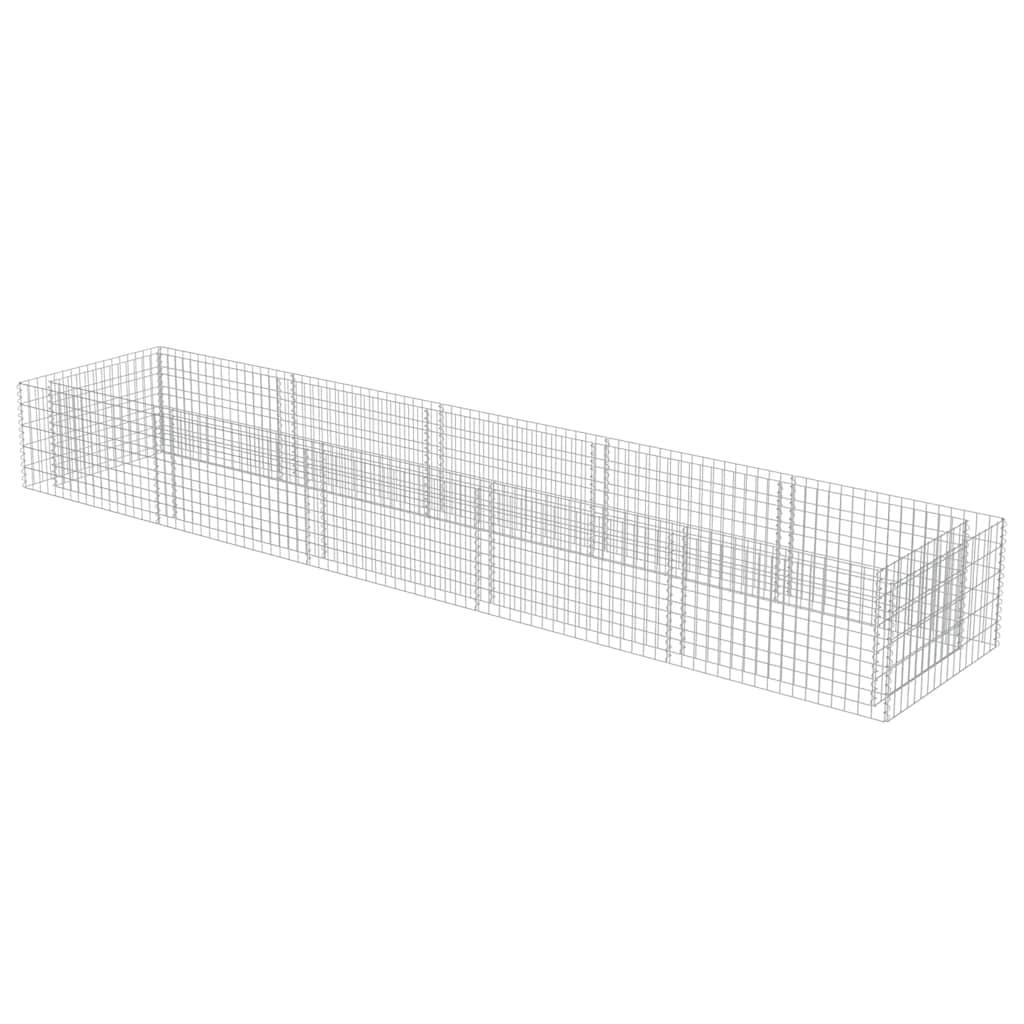 Vidaxl - Lit surélevé à gabion Acier galvanisé 450x90x50 cm vidaXL 143553 - Image 8