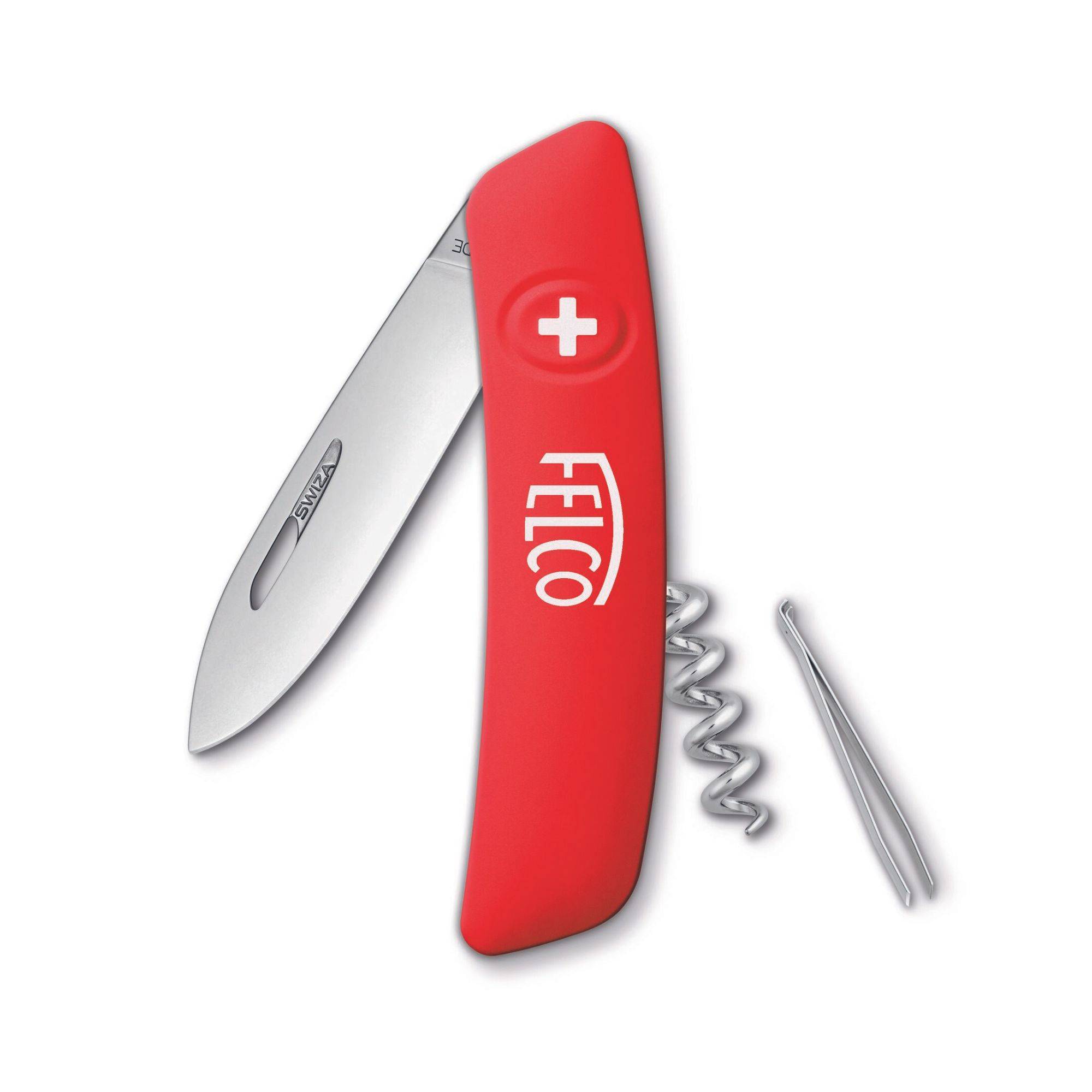 Felco - FELCO Couteau suisse n° 501 (4 fonctions incluant tire-bouchon et pincette, longueur 95 mm, lame en acier inoxydable, poignée ergonomique) FELCO 501 - Image 1