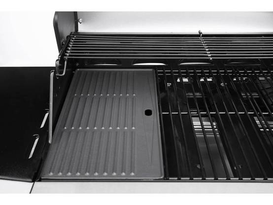 Barbecue Gaz "bingo 4" - 4 Brûleurs Dont 1 Latéral - 14kw + Housse Protection - Argenté -habitat Et Jardin - Image 4