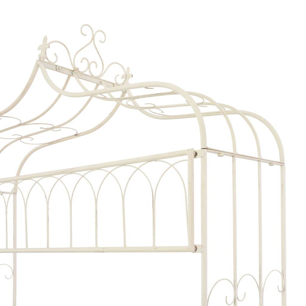 Vidaxl - Banc de jardin 122 cm Fer Blanc antique vidaXL 45434 - Image 5