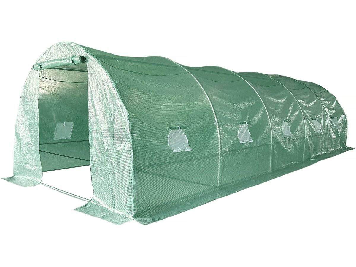 Serre Tunelle De Jardin 8 X 3 M "lys" - 24 M² - 140g - Vert -habitat Et Jardin