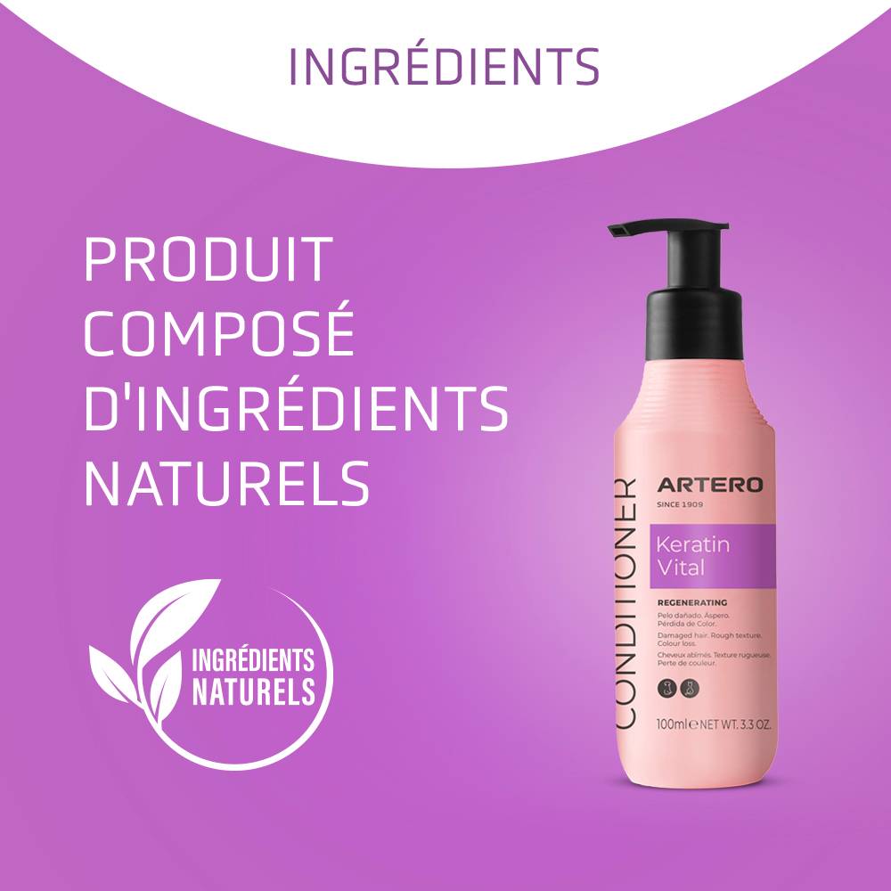 Artero Keratin Vital 100Ml. Après-shampoing pour chiens et chats qui permet de récupérer instantanément la douceur et l'éclat des poils naturels - Image 5