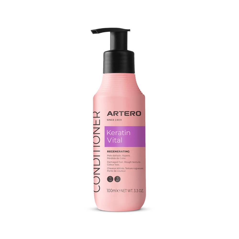 Artero Keratin Vital 100Ml. Après-shampoing pour chiens et chats qui permet de récupérer instantanément la douceur et l'éclat des poils naturels - Image 1