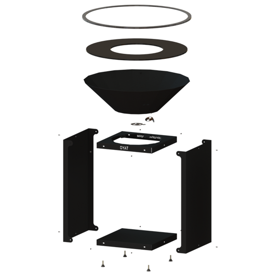 Brasero B.B.O 78 Noir - Ø75 cm Acier thermolaqué - OYAT - Image 5