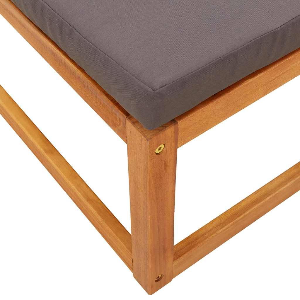 ComfortXL - Petit Salon de Jardin 3 Pcs Bois d'Acacia Massif et Corde Tressée avec Table et Repose-Pieds Design Gris – ComfortXL Outdoor Living - Image 10