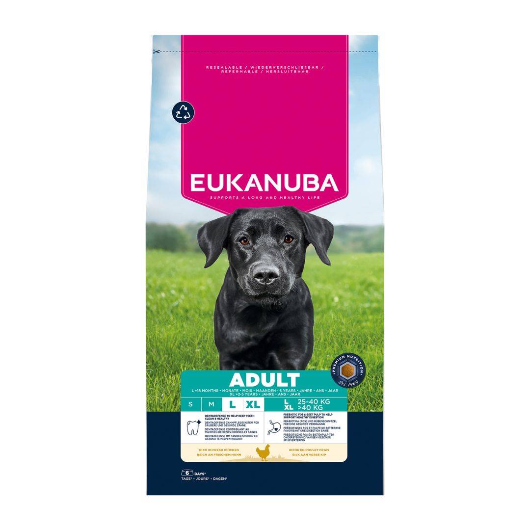 Eukanuba - Croquettes Eukanuba Chien Adulte Grandes Races Poulet Sac 15 kg