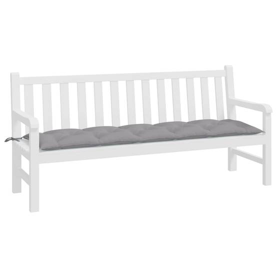 Coussin de banc de jardin gris 180x50x7 cm tissu oxford P120 - Image 3